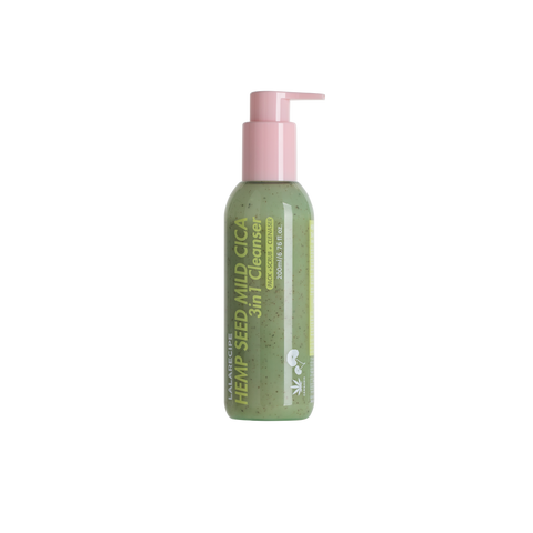 LALARECIPE Hemp Seed Mild Cica 3in1 Cleanser Пінка для вмивання 3-в-1 200 ml
