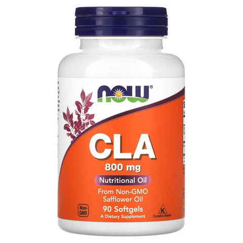 Now Foods CLA 800 mg Кон'югована Лінолева Кислота 90 softgels