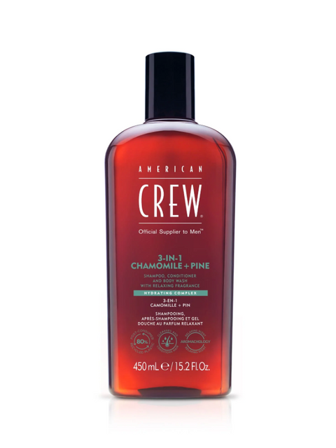 American Crew 3 in 1 Shampoo/Conditioner/Body Wash Chamomile Pine 450 ml