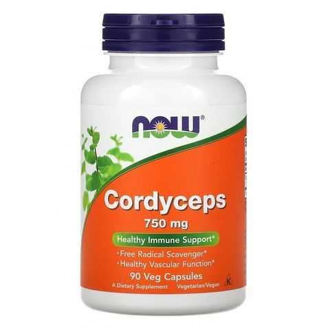 Now Foods Cordyceps Гриби Кордицепс 750 mg 90 caps
