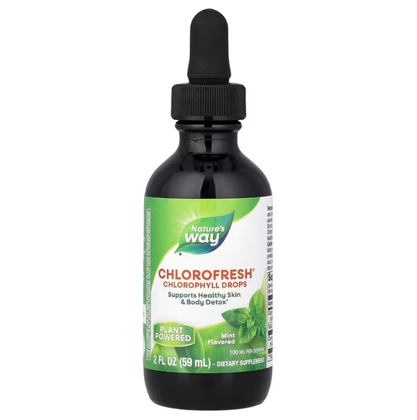 Nature's Way Chlorofresh Краплі з хлорофілом, зі смаком м&rsquo;яти 59 ml