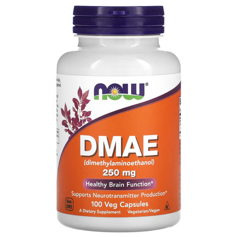 Now Foods DMAE Диметиламіноетанол 250 mg 100 Veg Capsules
