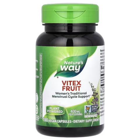 Nature's Way Vitex Fruit Плоди вітекса 400 mg 100 vegan capsules
