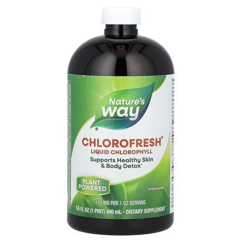 Nature's Way Chlorofresh Liquid Chlorophyll Unflavored Рідкий хлорофіл з нейтральним смаком 480 ml