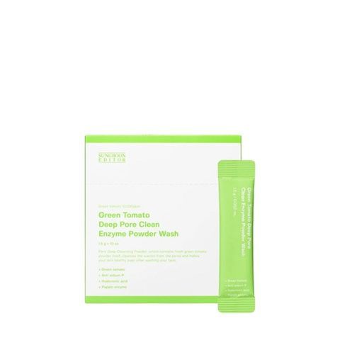 Sungboon Editor Green Tomato Deep Pore Clean Enzyme Набір саше ензимної пудри 1.5g*10ea