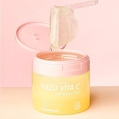 LALARECIPE Yuzu Vita C Ampoule Pad Вітамінні педи для обличчя з екстрактом юдзу 80 шт