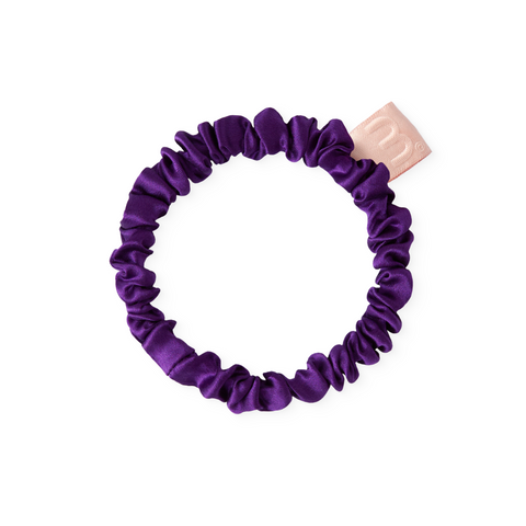 MON MOU SILK SLIM SCRUNCHIE PURPLE Тонка фіолетова резинка з натурального шовку 1 шт