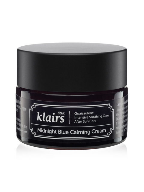 Dear, Klairs Midnight Blue Calming Cream Заспокійливий крем для обличчя 30 ml