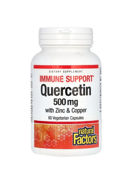 Natural Factors Quercetin 500mg with Zinc & Copper 60 capsules