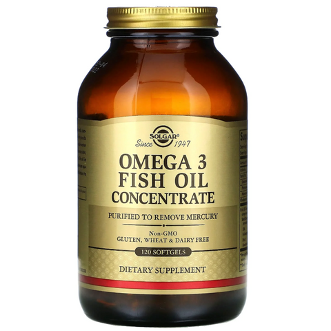 Solgar Omega 3 Fish Oil Concentrate Концентрат риб'ячого жиру Омега-3 120 caps