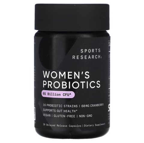 Sports Research Women's Probiotics Cranberry 65 Billion CFU Пробіотики для жінок 30 Delayed Release